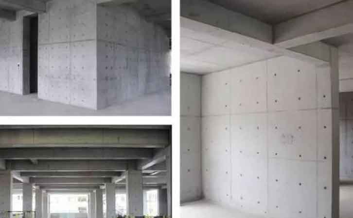 建筑模板拆除后的效果圖